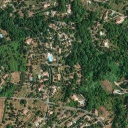 Vue satellite de Les Gorges du Loup à Courmes