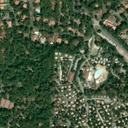 Vue satellite de Naturéo Éco-Resort à Seignosse