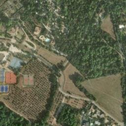 Vue satellite de Camping Fondespierre à Castries