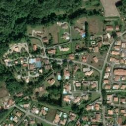 Vue satellite de camping les platanes à Saint-Geours-de-Maremne