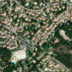 Vue satellite de Camping Les Pinèdes du Luberon à Pertuis