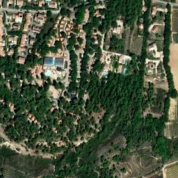 Vue satellite de Les Pinèdes du Luberon à Pertuis