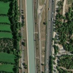 Vue satellite de Aire de Lamanon à Alleins