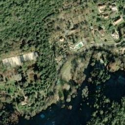 Vue satellite de Les Pinèdes à Courmes