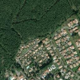 Vue satellite de Camping La Pomme de Pin à Saubion