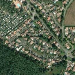Vue satellite de La Pomme de Pin à Soorts-Hossegor