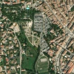 Vue satellite de Aire de camping-car à Saint-Gilles à Saint-Gilles
