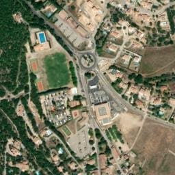 Vue satellite de Camping de Ginasservis à Vinon-sur-Verdon