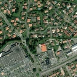 Vue satellite de Aire de service camping-cars de Saint-Vincent-de-Tyrosse à Saint-Vincent-de-Tyrosse
