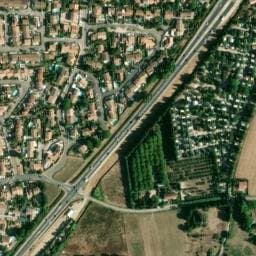 Vue satellite de Mas de l'Isle à Lunel