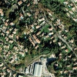 Vue satellite de Camping Le Colombier à Cagnes-sur-Mer