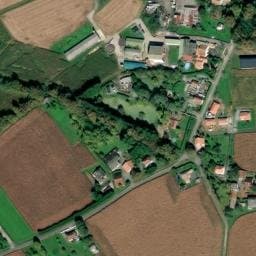 Vue satellite de Camping à la ferme Lagareste à Ozourt