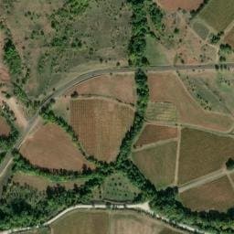 Vue satellite de Aire de camping-car à Mérifons à Mérifons