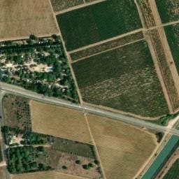Vue satellite de Mas des Mourgues à Vauvert