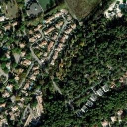 Vue satellite de Camping Sandaya Le Plein Air des Chênes à Clapiers