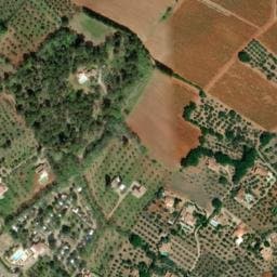 Vue satellite de Camping L'Emeraude du Verdon (anciennement Saint-Lazare) à Salernes