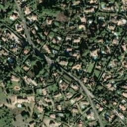 Vue satellite de Aire de repos à Le Tignet à Le Tignet