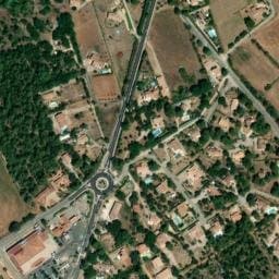 Vue satellite de Aire de camping-car à Salernes à Salernes