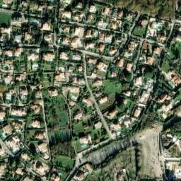 Vue satellite de Les Treilesses à Vallauris