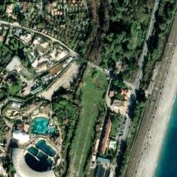 Vue satellite de Aire de camping-car à Vallauris à Vallauris