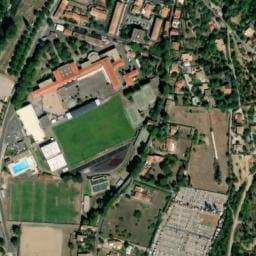 Vue satellite de Aire de camping-car à Bédarieux à Bédarieux