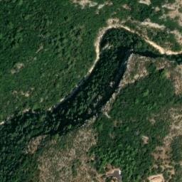 Vue satellite de Aire camping car Ampus à Ampus