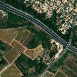 Vue satellite de EMPLACEMENT CAMPING CAR - CHATEAU DE FOURQUES à Juvignac