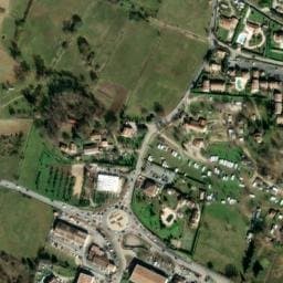 Vue satellite de Les Chaumettes à Callian