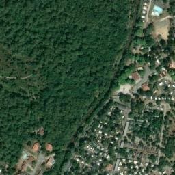 Vue satellite de Les Pins Bleus à Labenne