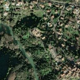 Vue satellite de Camping Le Parc des Monges à Auribeau-sur-Siagne