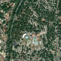 Vue satellite de Camping Le Boudigau Vagues océanes à Labenne