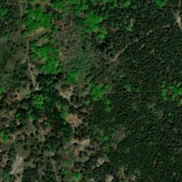 Vue satellite de Refuge de Font Salesse à Saint-Martin-de-l'Arçon