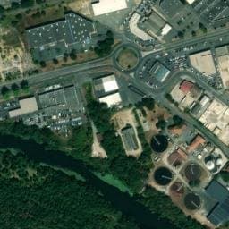 Vue satellite de Aire de camping-car à Navès à Navès