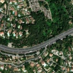 Vue satellite de Aire du Picolaret à Vallauris