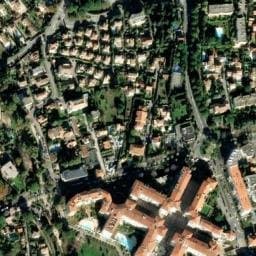 Vue satellite de Les Jardins De La Mer à Vallauris