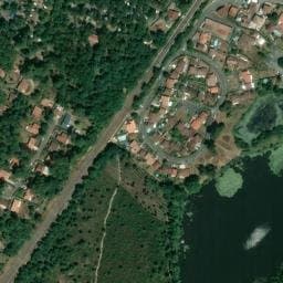 Vue satellite de Camping Lou Pignada extension à Labenne