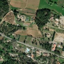 Vue satellite de Camping Club Paradis Le Ruou à Villecroze