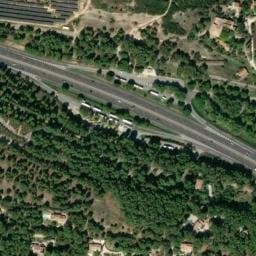 Vue satellite de Aire de Ventabren Sud à Ventabren