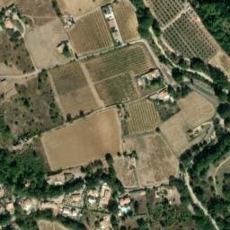 Vue satellite de Camping à Ampus à Ampus
