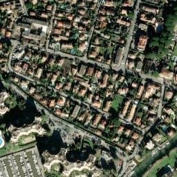 Vue satellite de Les Cigales à Théoule-sur-Mer