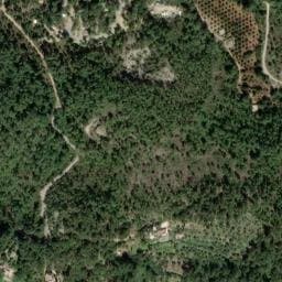 Vue satellite de Les Pouverels à Cotignac