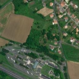 Vue satellite de Aire de camping-car à Sames à Sames