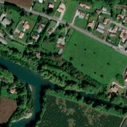 Vue satellite de Camping municipal la Galupe à Cauneille