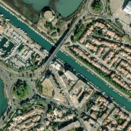Vue satellite de Aire Paul-Riquet - Palavas-les-Flots à Villeneuve-lès-Maguelone