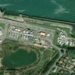 Vue satellite de Aire La Barre Anglet à Boucau