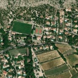 Vue satellite de Le Cézanne à Beaurecueil