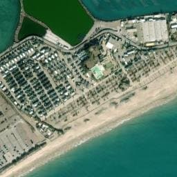 Vue satellite de Palavas Camping à Villeneuve-lès-Maguelone