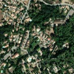 Vue satellite de Camping de la Foux à Les Arcs