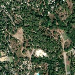 Vue satellite de Camping La Pierre Verte à Les Adrets-de-l'Estérel