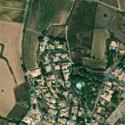 Vue satellite de Camping municipal Le Moulin à Vent à Pézenas
